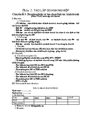 Giáo án Công nghệ Lớp 10 - Tiết 32 đến 44
